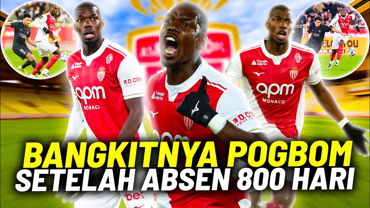 MOMEN KEMBALINYA PAUL POGBA KE SEPAKBOLA SETELAH 800 HARI ABSEN! ANTAR 10 PEMAIN MENANG VS PSG