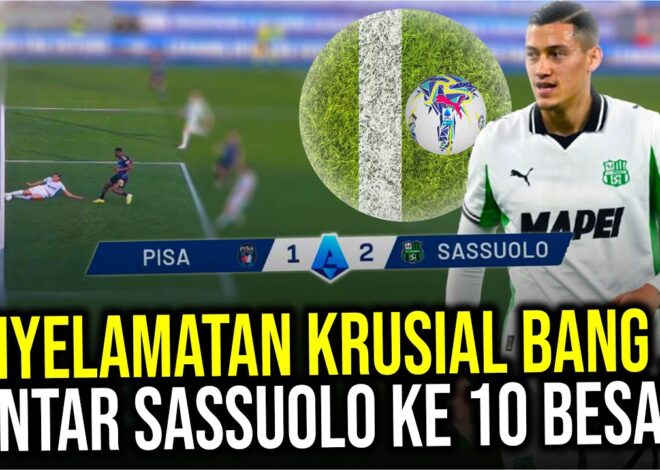BANJIR PUJIAN! MOMEN JAY IDZES BIKIN PENYELAMATAN KRUSIAL ANTAR SASSUOLO MENANG 1-3 TEMBUS 10 BESAR