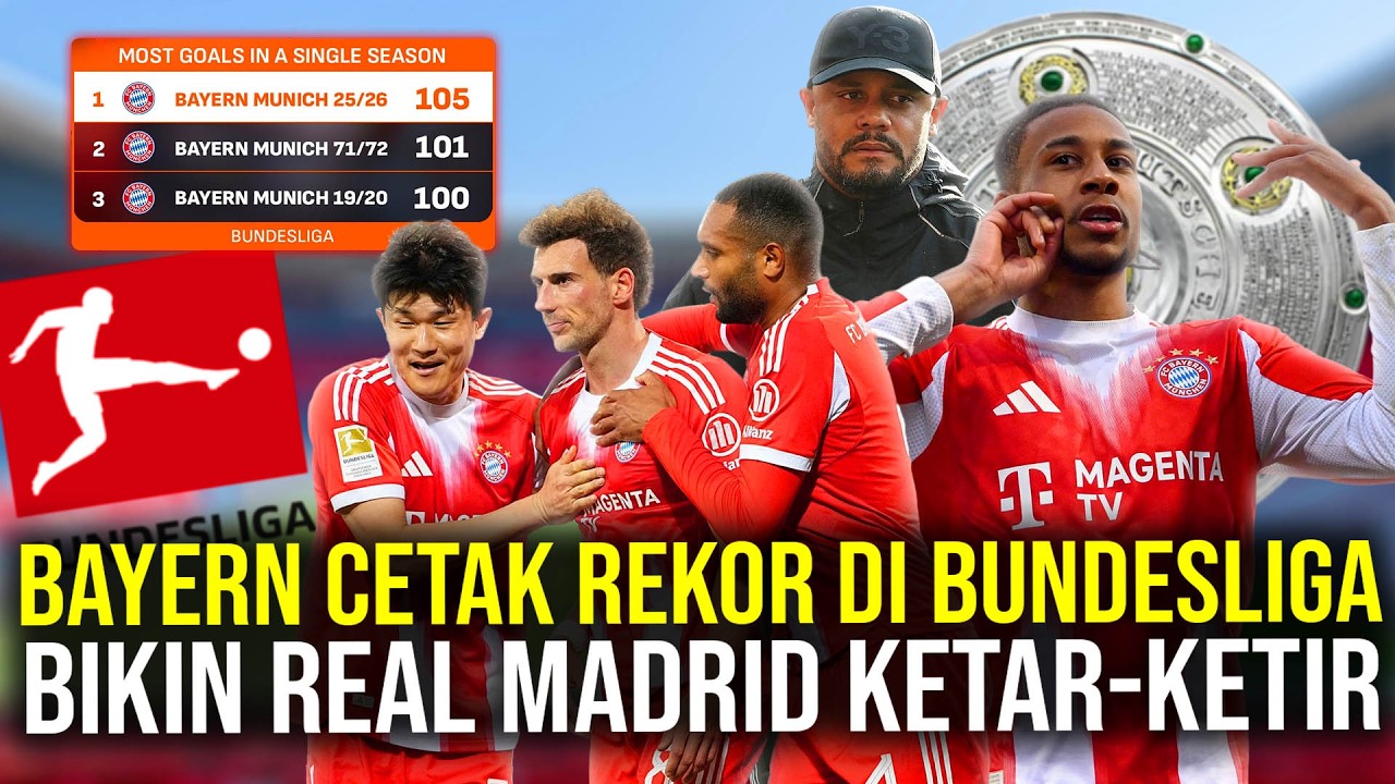 TERLALU GACOR BAYERN MUNCHEN PECAH REKOR 105 GOL SEMUSIM JELANG HADAPI MADRID DI UCL!