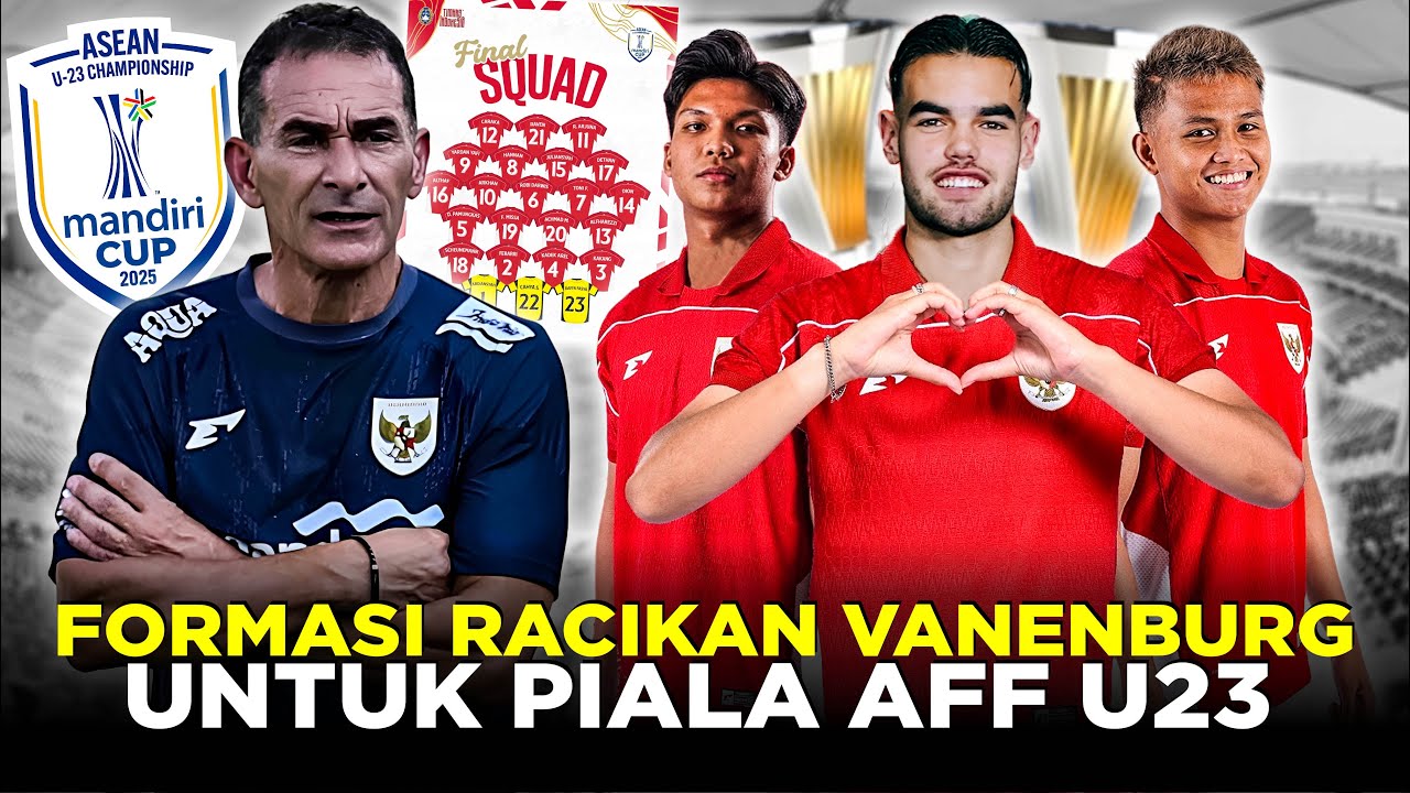 Youtube Thumbnail image of : PERSIAPAN MATANG STRATEGI MENANG BANTAI FORMASI TIMNAS U23 DIBAWAH ARAHAN GERALD VANENBURG!