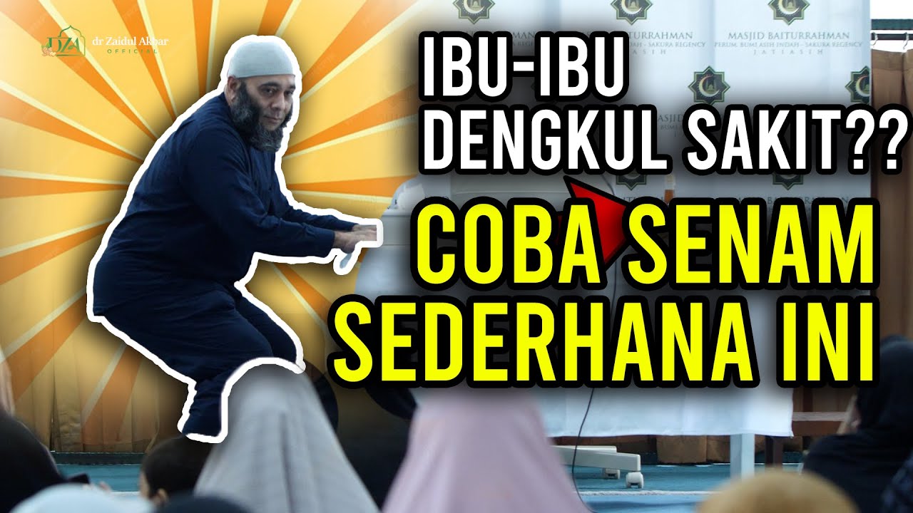 Youtube Thumbnail image of : Ibu-Ibu Dengkulnya Sakit?? Coba Senam Ini - dr. Zaidul Akbar Official