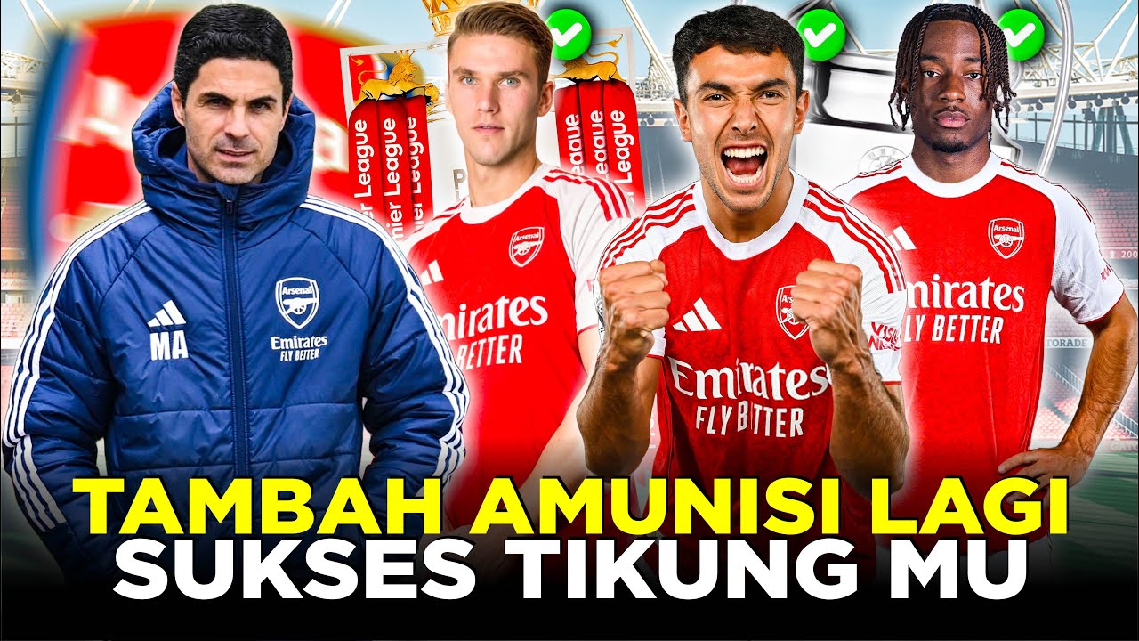 Youtube Thumnail image of : SKUAD MENGERIKAN ARSENAL MUSIM DEPAN SETELAH RESMIKAN VICTOR GYOKERES DAN DATANGKAN MARTIN ZUBIMENDI