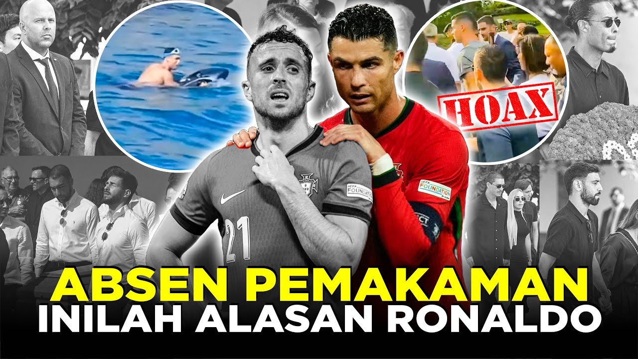 Youtube Thumnail image of : DIHUJAT KARENA ABSEN DI PEMAKAMAN DIOGO JOTA, RONALDO BUKA SUARA DAN UNGKAP ALASAN MENGEJUTKAN!