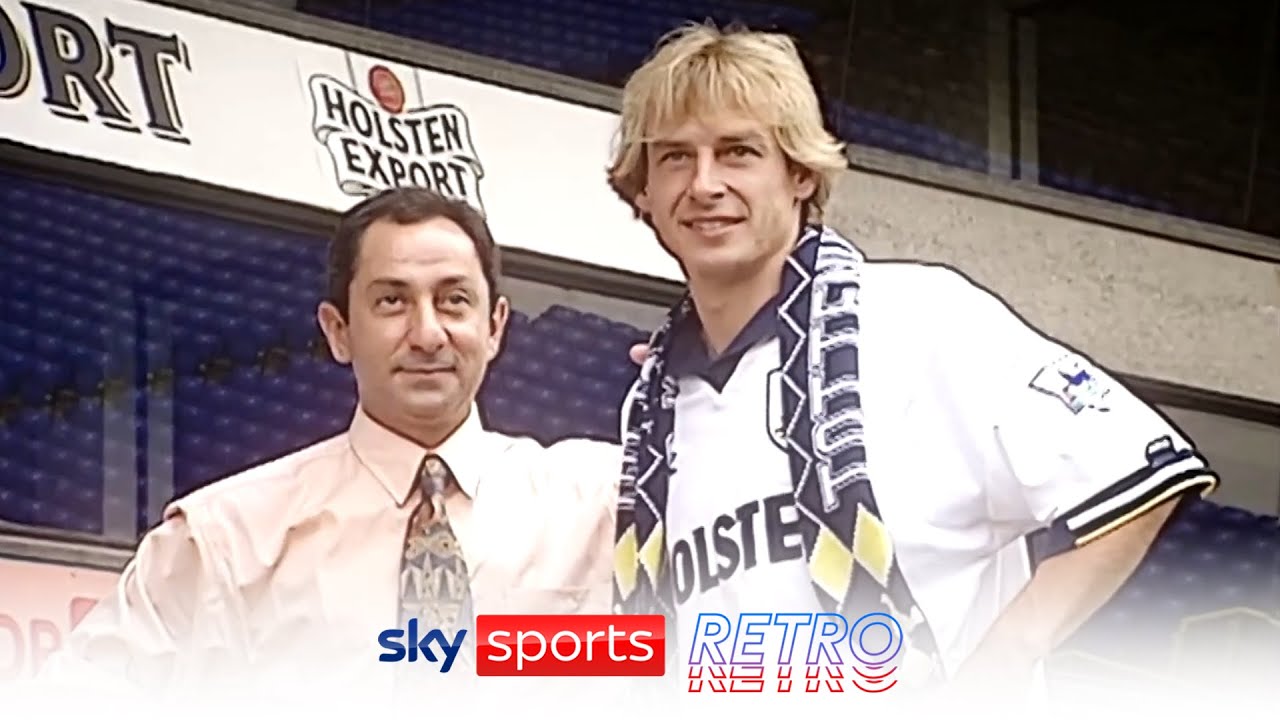 Youtube Thumbnail image of : Jurgen Klinsmann signs for Tottenham Hotspur