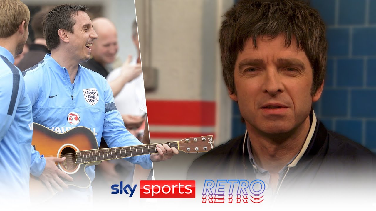 Youtube Thumbnail image of : Noel Gallagher reveals what he wrote on Gary Neville's guitar | "Are you having a laugh?!"