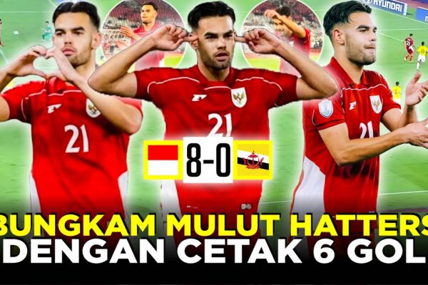 Youtube Thumbnail image of : CARA BERKELAS JENS RAVEN BALAS CIBIRAN DENGAN AMUKAN SETENGAH LUSIN GOL LAWAN BRUNEI 8-0