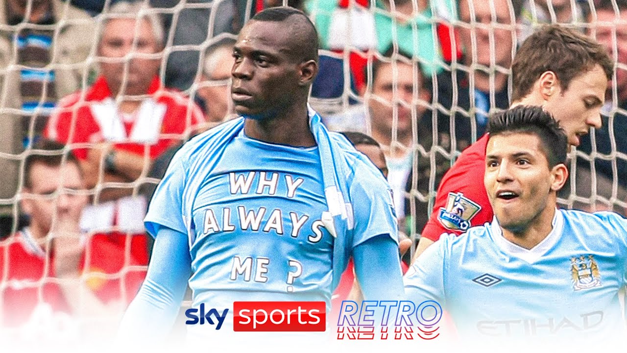 Youtube Thumbnail image of : Mario Balotelli's BEST goals for Man City | 15 years to the day he signed