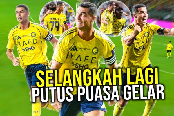 Youtube Thumbnail image of : THE DREAM TEAM AL NASSR SIKAT BENZEMA CS PAKAI 10 PEMAIN! RONALDO SELANGKAH LAGI AKHIRI PUASA GELAR