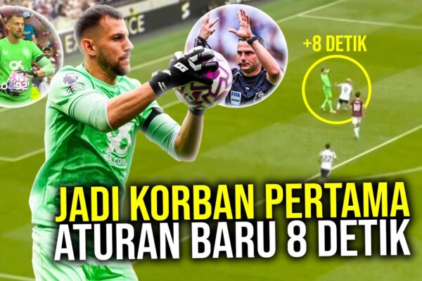 Youtube Thumbnail image of : MOMEN MARTIN DUBRAVKA JADI KORBAN PERTAMA ATURAN 8 DETIK BINGUNG TIBA-TIBA WASIT MENIUP PELUIT