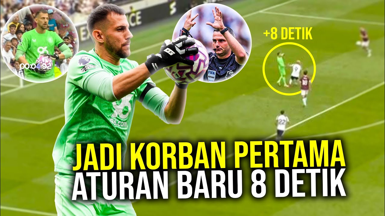 Youtube Thumbnail image of : MOMEN MARTIN DUBRAVKA JADI KORBAN PERTAMA ATURAN 8 DETIK BINGUNG TIBA-TIBA WASIT MENIUP PELUIT