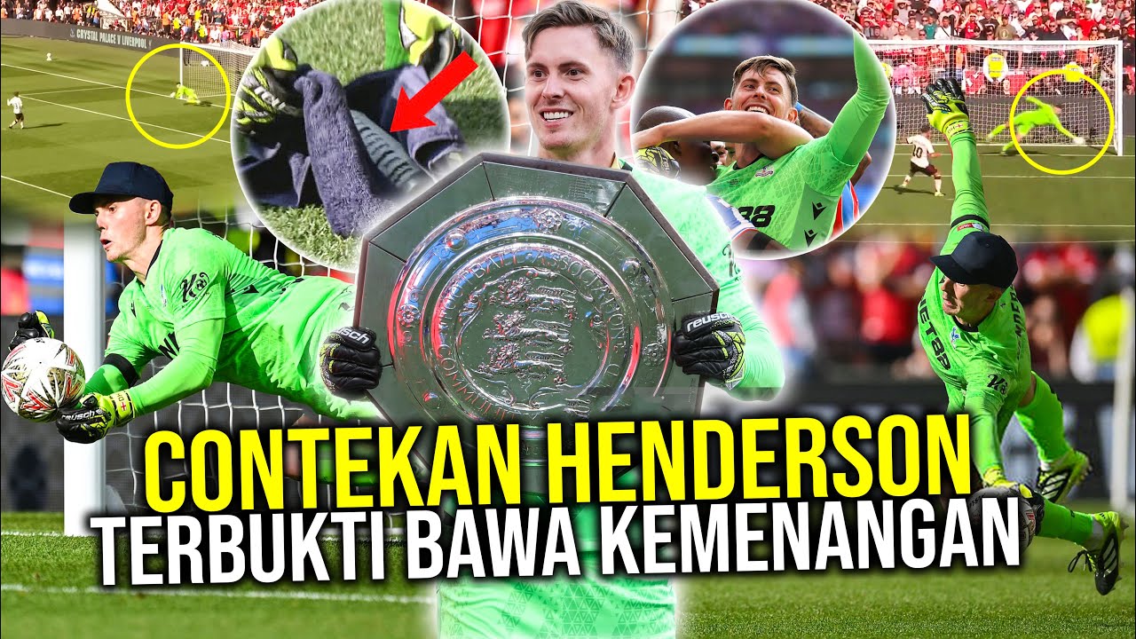 Youtube Thumbnail image of : MOMEN DEAN HENDERSON MODE WAKABAYASHI! CRYSTAL PALACE JUARA COMMUNITY SHIELD TUNDUKAN LIVERPOOL