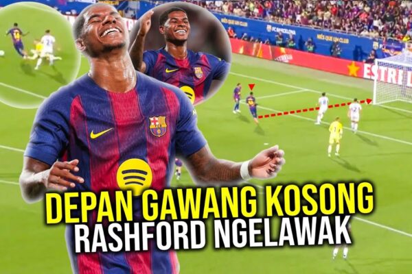 Youtube Thumbnail image of : RAPHINHA SAMPAI TEPUK JIDAT! MOMEN RASHFORD GAGAL BIKIN GOL KE GAWANG KOSONG SAAT BARCA GASAK COMO