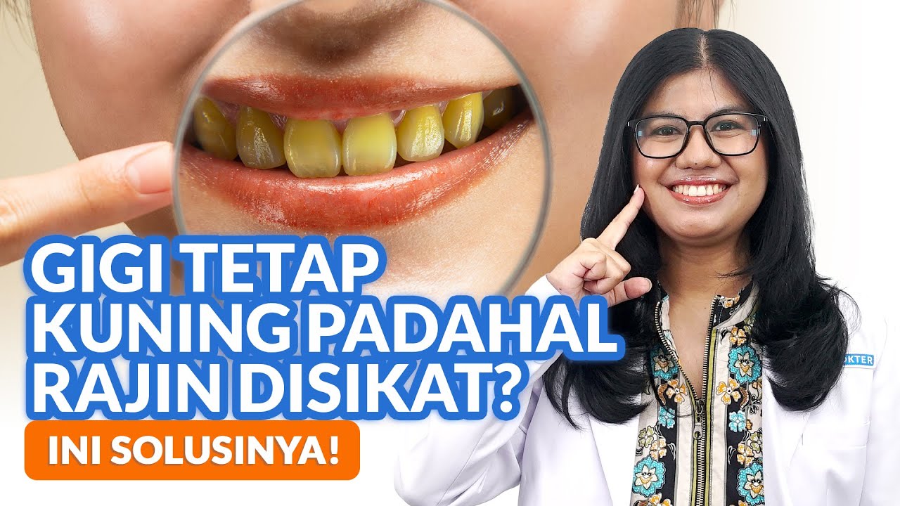 Youtube Thumbnail image of : Rajin Menyikat Gigi Tapi Warna Gigi Masih Kuning? Begini Cara Memutihkannya!