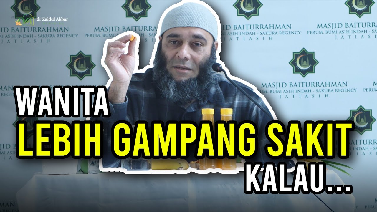 Youtube Thumbnail image of : Hati-Hati!! Wanita Bisa Gampang Sakit Kalau Begini - dr. Zaidul Akbar Official