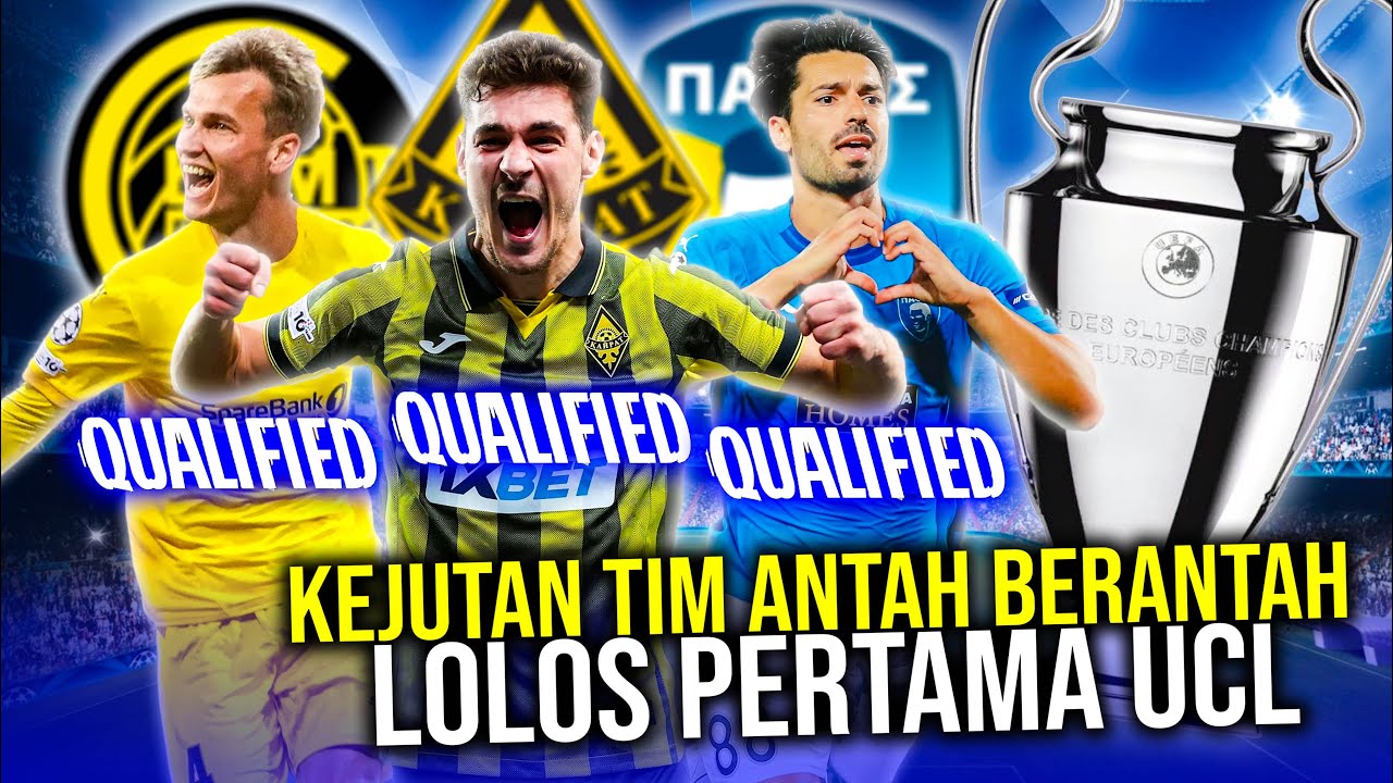 Youtube Thumbnail image of : KEJUTAN TIM-TIM ANTAH BERANTAH SUSAH PAYAH LOLOS PERTAMA KALI KE UCL BIKIN SEJARAH TAK TERLUPAKAN!