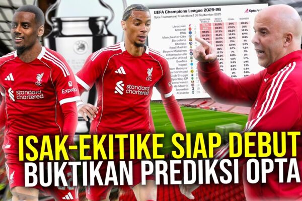 Youtube Thumbnail image of : DUET ISAK-EKITIKE SIAP DEBUT! LIVERPOOL SIAPKAN FORMASI KLASIK 4-4-2 TURUNKAN SEMUA PENYERANG