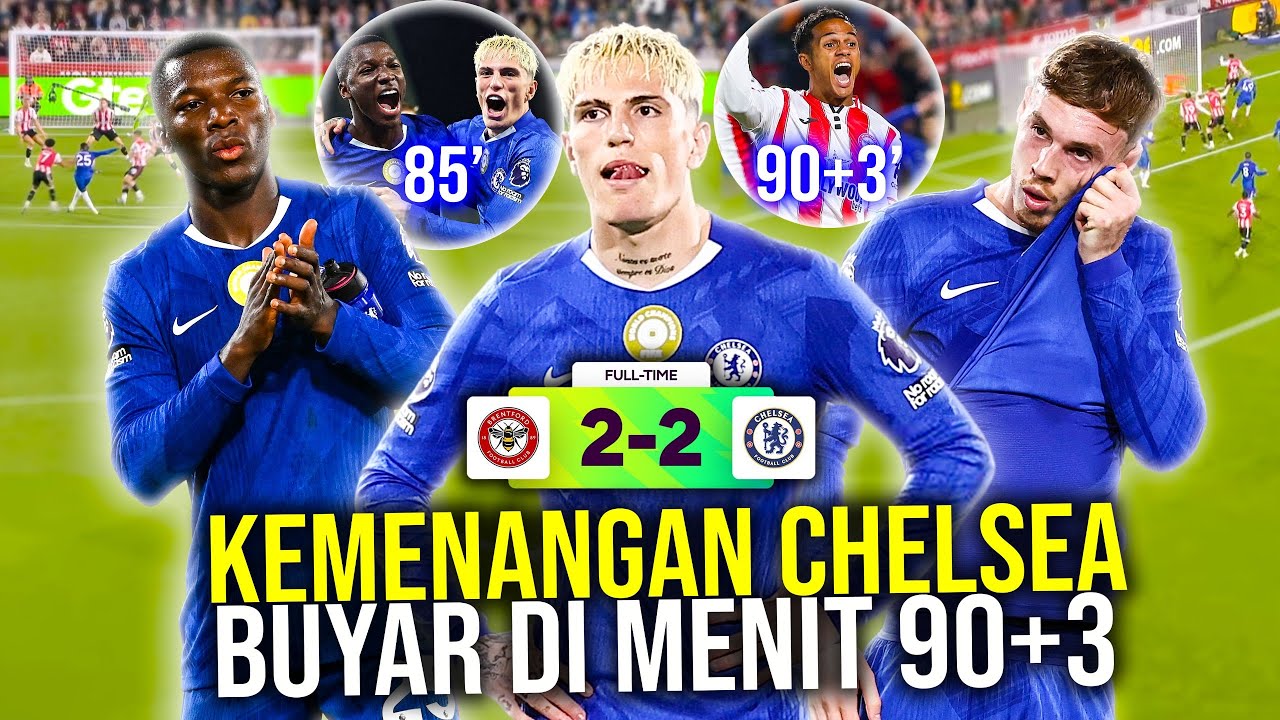 Youtube Thumbnail image of : MOMEN DEBUT GARNACHO DI CHELSEA! KEMENANGAN DIDEPAN MATA BUYAR AKIBAT GOL BALASAN MENIT AKHIR