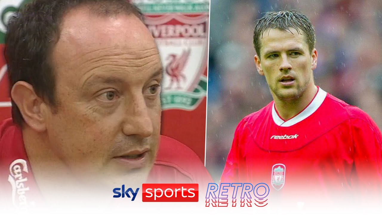 Youtube Thumbnail image of : Liverpool boss Rafa Benitez reacts to Michael Owen's Real Madrid move