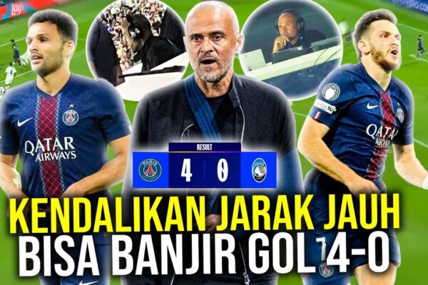 Youtube Thumbnail image of : PELATIH PALING CERDAS DI DUNIA! MOMEN LUIS ENRIQUE KENDALIKAN PERMAINAN PSG DARI JARAK JAUH