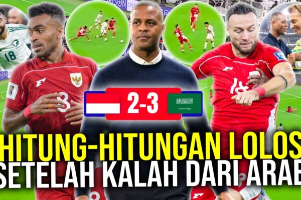 Youtube Thumbnail image of : TIMNAS INDONESIA MASIH BISA LOLOS LANGSUNG KE PIALA DUNIA 2026 MESKI KALAH 3-2 LAWAN ARAB!