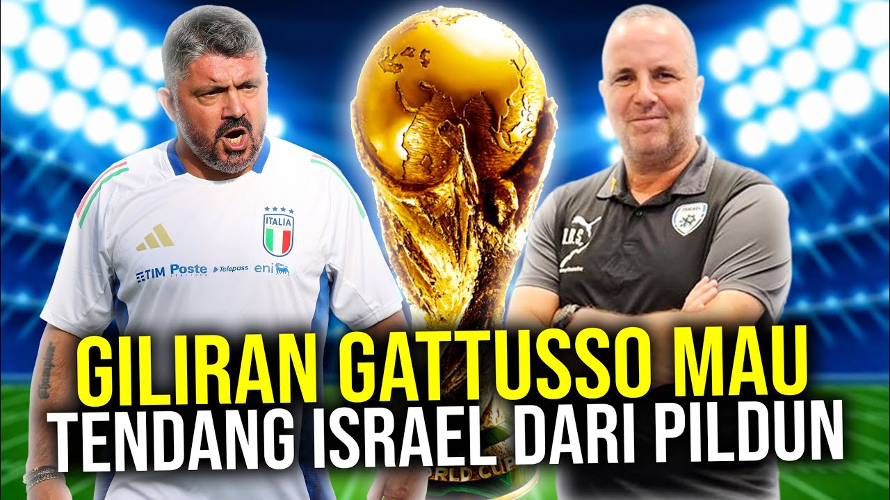Youtube Thumbnail image of : DILINDUNGI FIFA ISRAEL BABAK BELUR JADI TARGET BANTAI TIM-TIM ELIT EROPA! GATTUSSO TENDANG ISRAEL